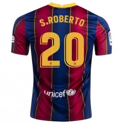 2020-21 Barcelona Home Soccer Jersey Shirt SERGI ROBERTO #20