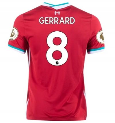 2020-21 Liverpool Home Soccer Jersey Shirt STEVEN GERRARD #8
