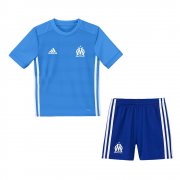 Kids Olympique de Marseille 2017-18 Away Soccer Shirt With Shorts
