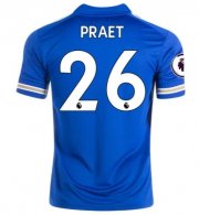 2020-21 Leicester City Home Soccer Jersey Shirt DENNIS PRAET #26