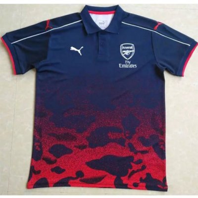 2017-18 Arsenal Navy Red Polo Shirt