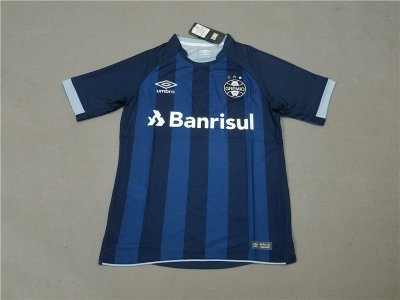 2017-18 Gremio Navy Blue Soccer Jersey
