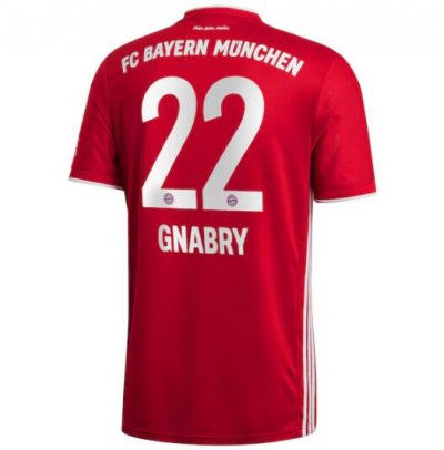 2020-21 Bayern Munich Home Soccer Jersey Shirt Gnabry 22