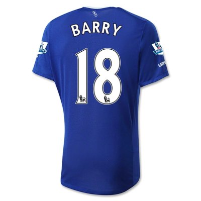2015-16 Everton BARRY #18 Home Soccer Jersey