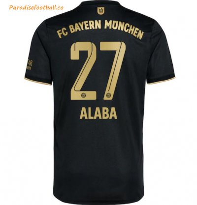 2021-22 FC Bayern Munchen Away Soccer Jersey Shirt with Alaba 27 printing