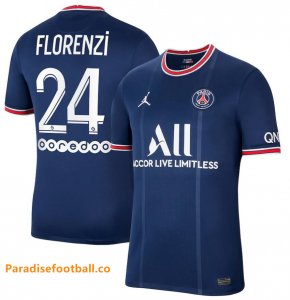2021-22 Maillot PSG Domicile Soccer Jersey Shirt Florenzi 24