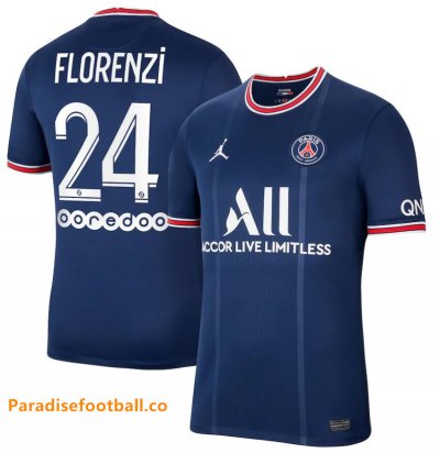 2021-22 Maillot PSG Domicile Soccer Jersey Shirt Florenzi 24