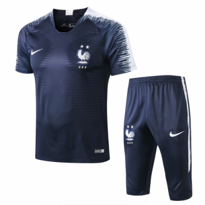2019-20 France Navy Short Sleeve Trining Kits