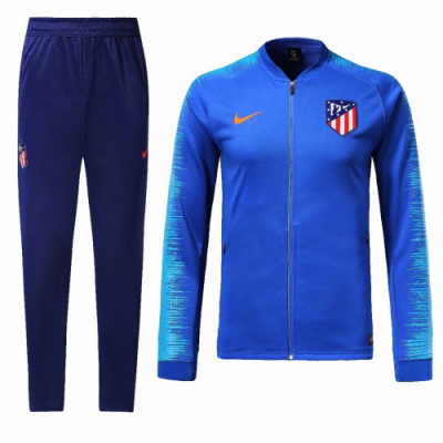 2018-19 Atletico Madrid Blue Jacket training suit with pants