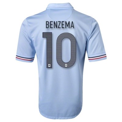 2013 France #10 BENZEMA Away Blue Soccer Jersey Shirt