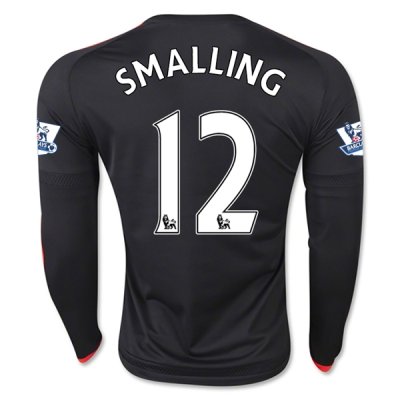 2015-16 Manchester United SMALLING 12 LS Third Soccer Jersey