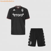 Kids AS Monaco 2021-22 Away Soccer Kits Shirt With Shorts