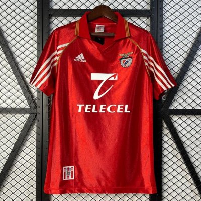 1998-99 Benfica Retro Home Soccer Jersey Shirt