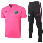 2020-21 Barcelona Pink Polo Kits Shirt + Pants