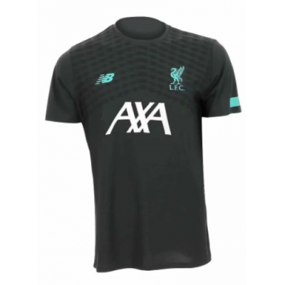 2019-20 Liverpool Black Short Sleeve Training Shirt