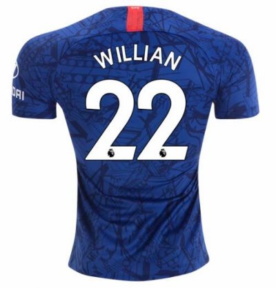 Willian #22 Chelsea Home Soccer Jersey Shirt 2019-20