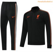 2021-22 Liverpool Black Training Kits Jacket with Pants