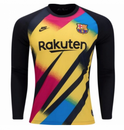 2019-20 Barcelona Long Sleeve Goalkeeper Soccer Jersey Shirt