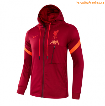 2021-22 Liverpool Red Training Hoodie Jacket
