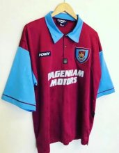 1895-96 100th Year West Ham United Retro Home Soccer Jersey Shirt