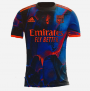 2020-21 Olympique Lyonnais Digital Fourth Away Soccer Jersey Shirt Player Version