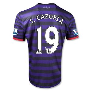 12/13 Arsenal #19 S.Cazorla Away Soccer Jersey Shirt 12/13 Arsenal #19 S.Cazorla Away Soccer Jersey Shirt