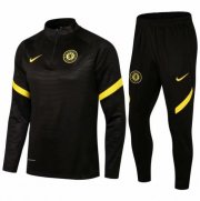 2021-22 Chelsea Black Training Kits Sweatshirt with Pants