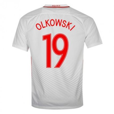 2016 Poland Olkowski 19 Home Soccer Jersey