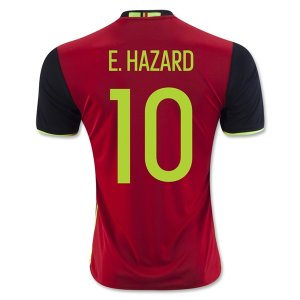 2016 Belgium E. HAZARD #10 Home Soccer Jersey