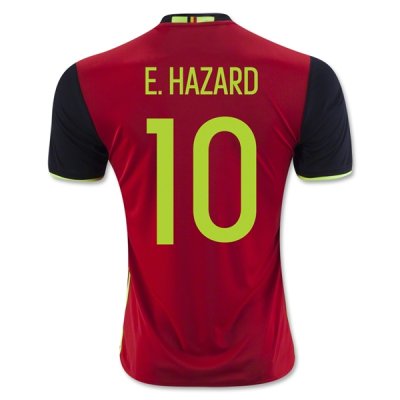 2016 Belgium E. HAZARD #10 Home Soccer Jersey