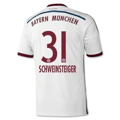 Bayern Munich 14/15 SCHWEINSTEIGER #31 Away Soccer Jersey