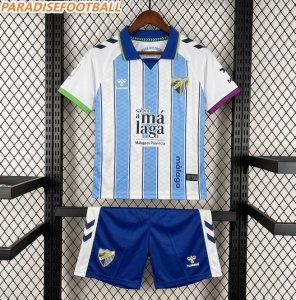 2026-27 Malaga Home Kids Soccer Kits Shirt With Shorts