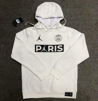 2020-21 PSG White Hoody Sweater Top