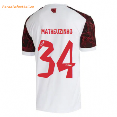 2021-22 Flamengo Away Soccer Jersey Shirt MATHEUZINHO #34
