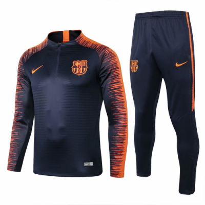 18-19 Barcelona Navy&Orange Training Kit(Top+Trouser)