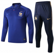 2019 France Blue Centenary Sweat Shirt Training Kits