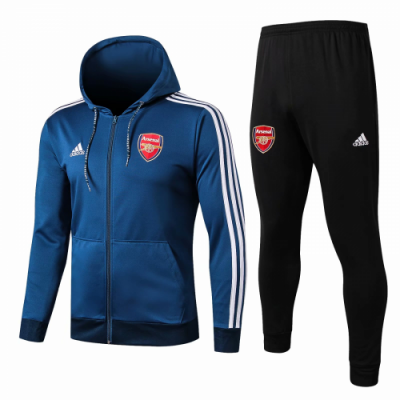 2019-20 Arsenal Blue Training Suits (Hoodie Jacket + Pants)