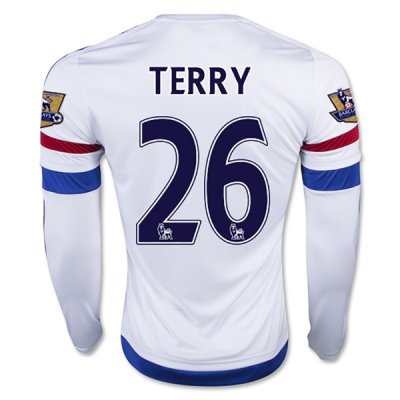 2015-16 Chelsea TERRY #26 LS Away Soccer Jersey