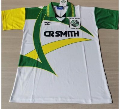 1994-95 Celtic Retro White Away Soccer Jersey Shirt