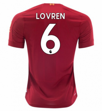 2019-20 Liverpool Home Soccer Jersey Shirt Dejan Lovren #6