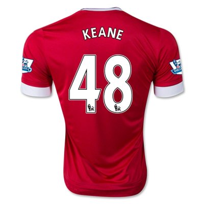 2015-16 Manchester United KEANE 48 Home Soccer Jersey