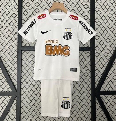 2011-12 Santos FC Kids Home Soccer Kits Shirt With Shorts