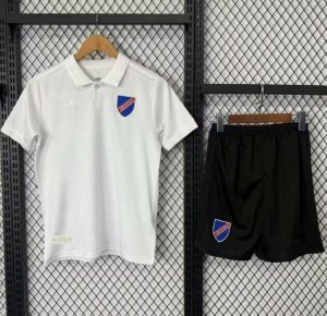 2025-26 COLO-COLO Kids 100th Anniversary White Soccer Kits Shirt With Shorts