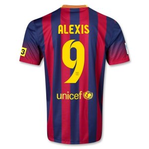13-14 Barcelona #9 ALEXIS Home Soccer Jersey Shirt 13-14 Barcelona #9 ALEXIS Home Soccer Jersey Shirt