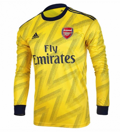 2019-20 Arsenal Long Sleeve Away Soccer Jersey Shirt