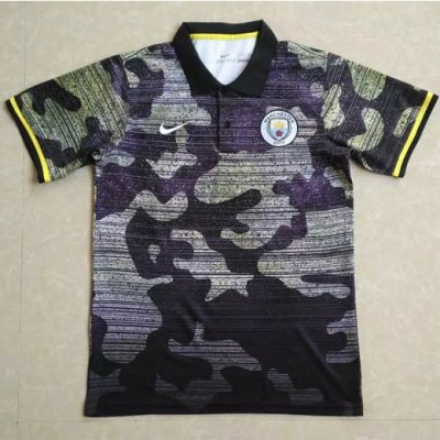 2017-18 Manchester City Grey Camouflage Polo Shirt