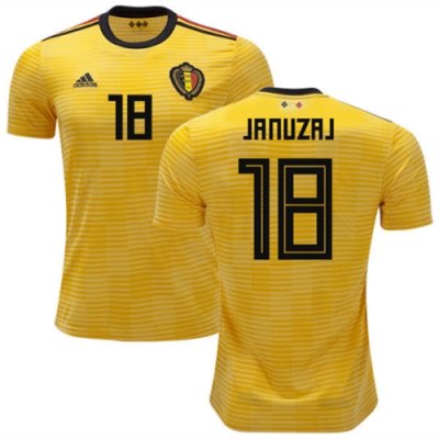 2018 World Cup Belgium Away Soccer Jersey Shirt Adnan Januzaj #18