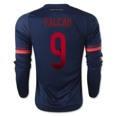 2015 Colombia FALCAO #9 LS Away Soccer Jersey