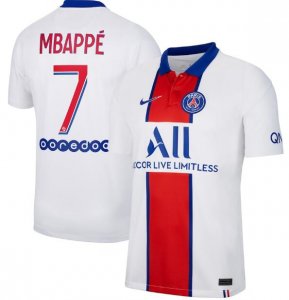 2020-21 PSG Away Soccer Jersey Shirt Mbappé 7