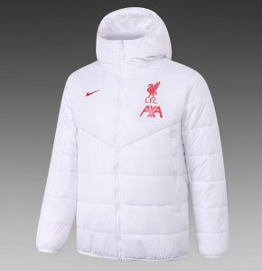 2020-21 Liverpool White Cotton Warn Coat